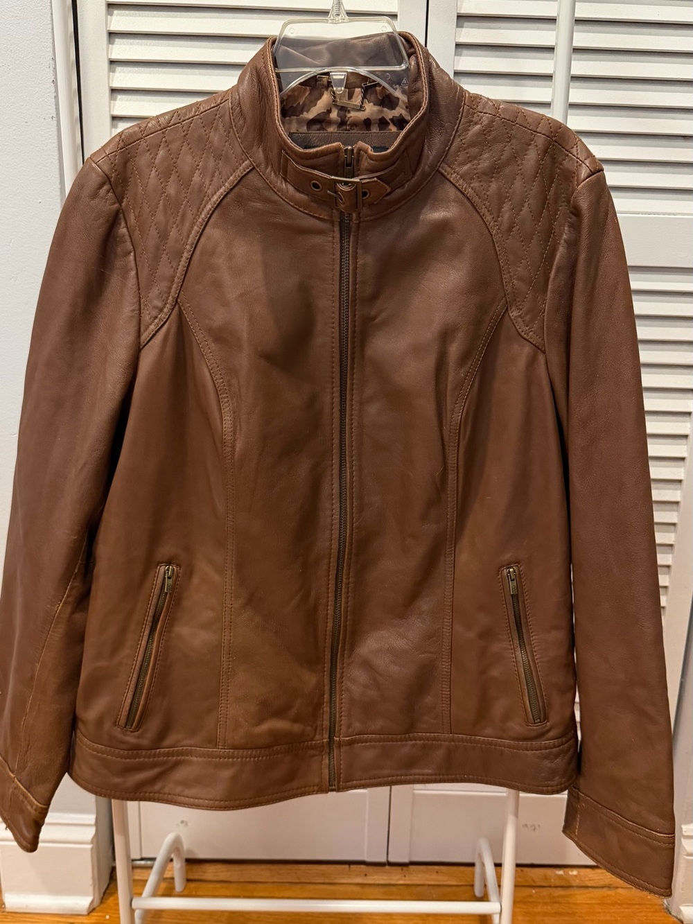 Black Rivet Genuine Leather Tan Women’s Jacket Size 1X